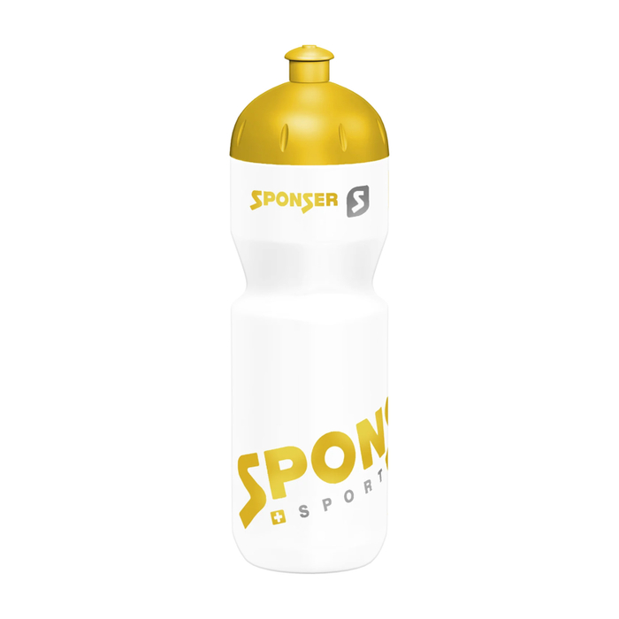 Sponser Bidon 750 ml Fahrrad Trinkflasche weiß/gold