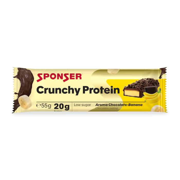 Sponser Crunchy Protein Eiweißriegel (50/55 g) Chocolate-Banana (Schoko-Banane)