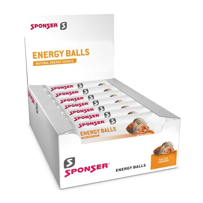 Sponser Energy Balls Energiebällchen Box (18 x 45 g) Salted Caramel