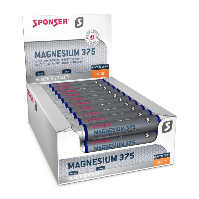 Sponser Magnesium 375 Nahrungsergänzungsmittel Box (30x25 ml)