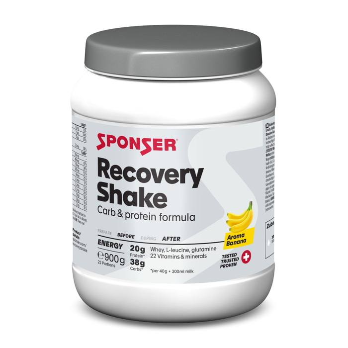 Sponser Recovery Shake Kohlenhydrat-Protein-Getränkepulver Dose (900 g)