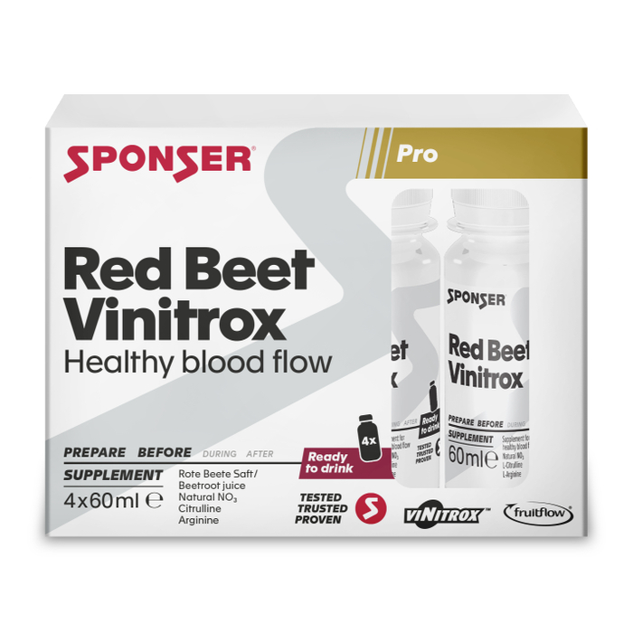 Sponser Red Beet Vinitrox Rote-Beete-Ampullen (4 x 60 ml)