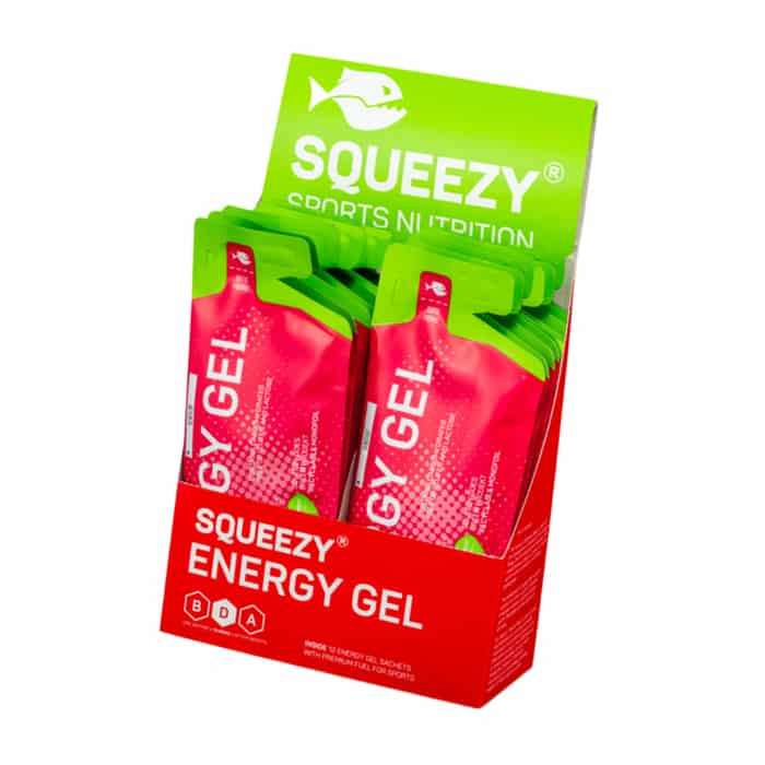 Squeezy Energy Gel vegan Box gemischt (12 x 33 g)