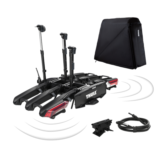Thule Epos 3 ParkSecure Fahrradträger Anhängerkupplung inkl. Schloss & Tasche