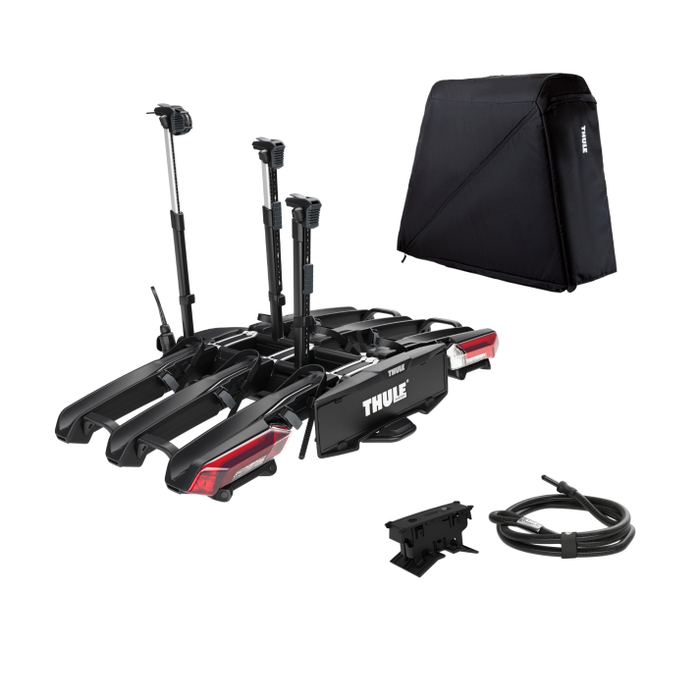 Thule Epos 3 ParkSecure Fahrradträger Anhängerkupplung inkl. Schloss & Tasche
