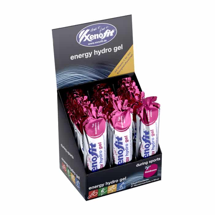 Xenofit Energy Hydro Gel Energy-Gel Box (21x60 ml) Waldbeere