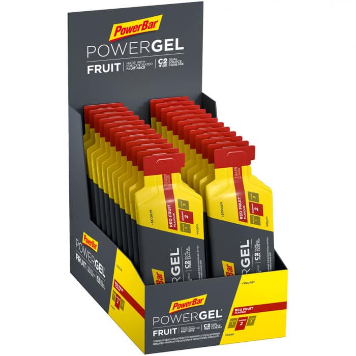 Powerbar Powergel Fruit Energy-Gel Box ( 24 x 41 g) Red Fruit