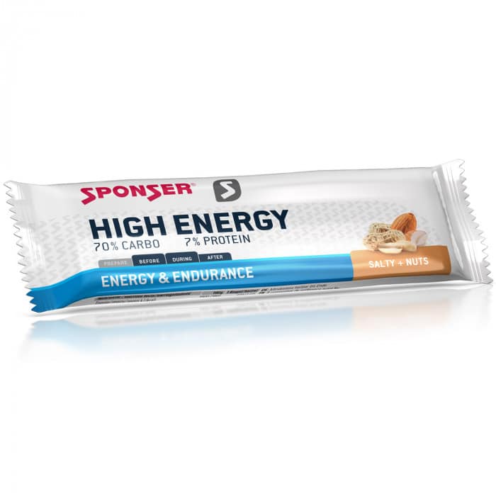 Sponser High Energy Bar Energieriegel Box (30 x 45 g) Salty Nuts