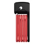 Abus Bordo Lite Mini 6055/60 Fahrrad-Faltschloss Rot/Schwarz