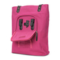 Liix Organic Canvas Fahrradtasche und Zusatztasche Pink