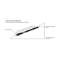 Ortlieb Thru Axle M6 Connector Steckachse für Gepäckträger 1,75 mm
