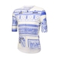 Santini Tour de France Arc de Triomphe Radtrikot kurzarm Herren weiß | L