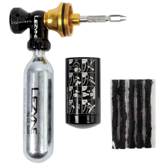 Lezyne Tubeless CO2 Blaster Kartuschenpumpe inkl. Repair-Kit Lezyne Tubeless CO2 Blaster Kartuschenpumpe inkl. Repair-Kit