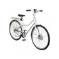 Dynabike City Bike mit Hinterradgepäckträger Trapez 26" weiß