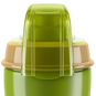 Elite Jet Green Plus Bio-Fahrrad-Trinkflasche (550 ml) Grün