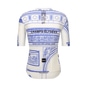 Santini Tour de France Arc de Triomphe Radtrikot kurzarm Herren weiß | L