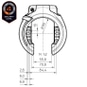 Trelock RS 453 P-O-C AZ Balloon Rahmenschloss