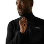 Regatta Eadle Fleece Fahrradshirt Herren langarm Schwarz | M