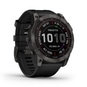 Garmin Fenix 7X Sapphire Solar Titan GPS-Multisport Smartwatch Schwarz