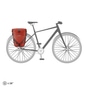 Ortlieb Back-Roller Plus CR Fahrrad-Packtaschen (Paar) Dark Chili/Salsa (Dunkelrot)