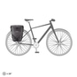 Ortlieb Back-Roller Plus CR Fahrrad-Packtaschen (Paar) Granit/Schwarz