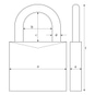 Abus 147TSA/30 B Kofferschloss