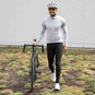 Dynamics Colpi Winter Radtrikot Herren langarm grau | M