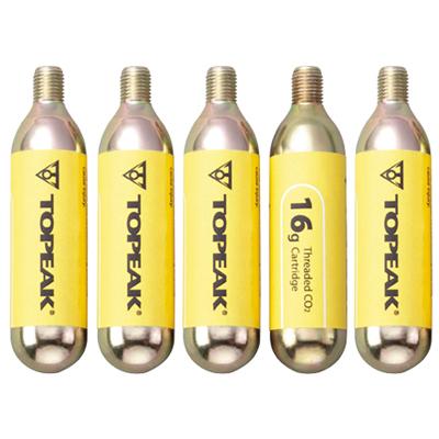 Topeak CO2-Kartuschen mit Gewinde (5 x 16 g)