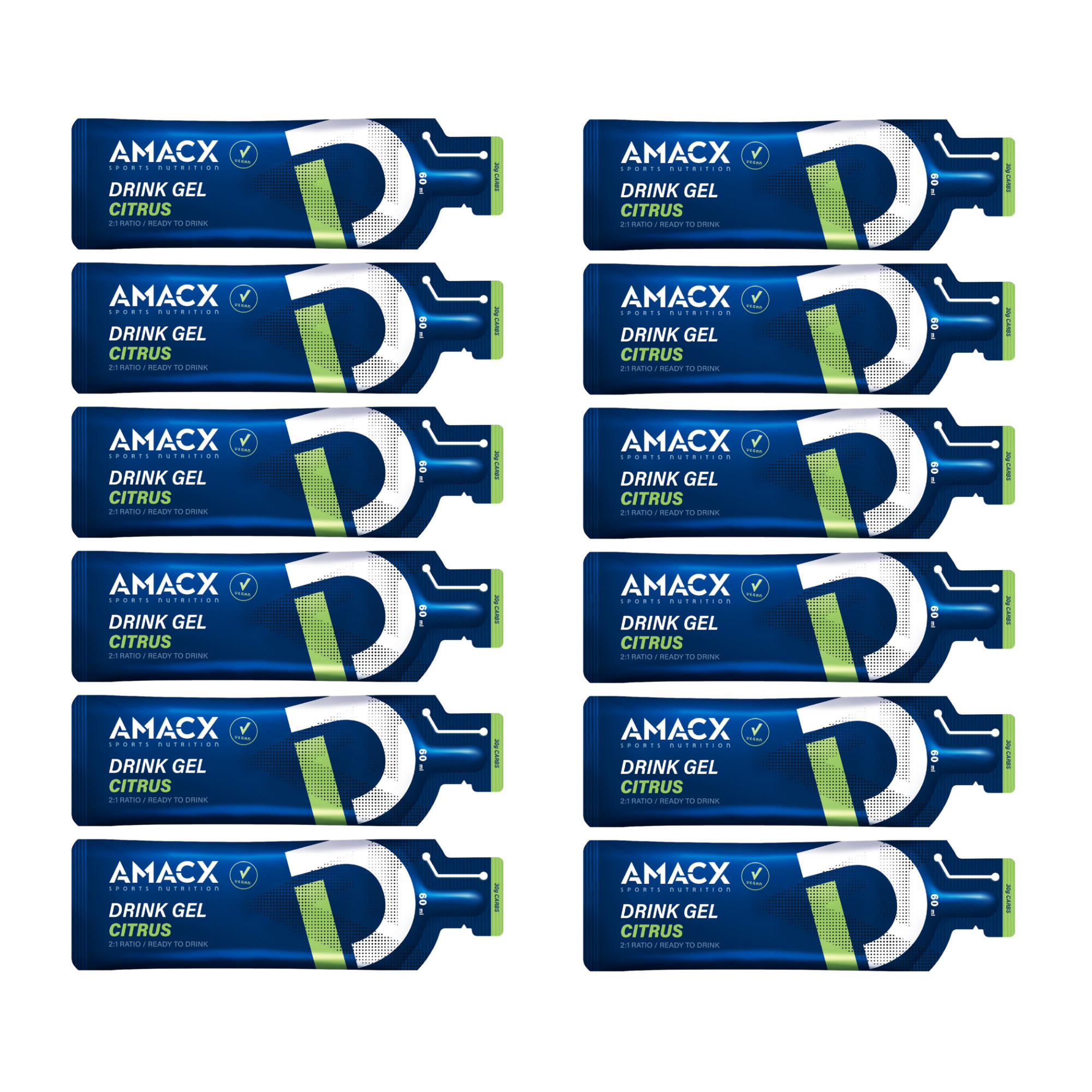 AMACX Drink Gel Energy Gel Box 12 x 60 ml