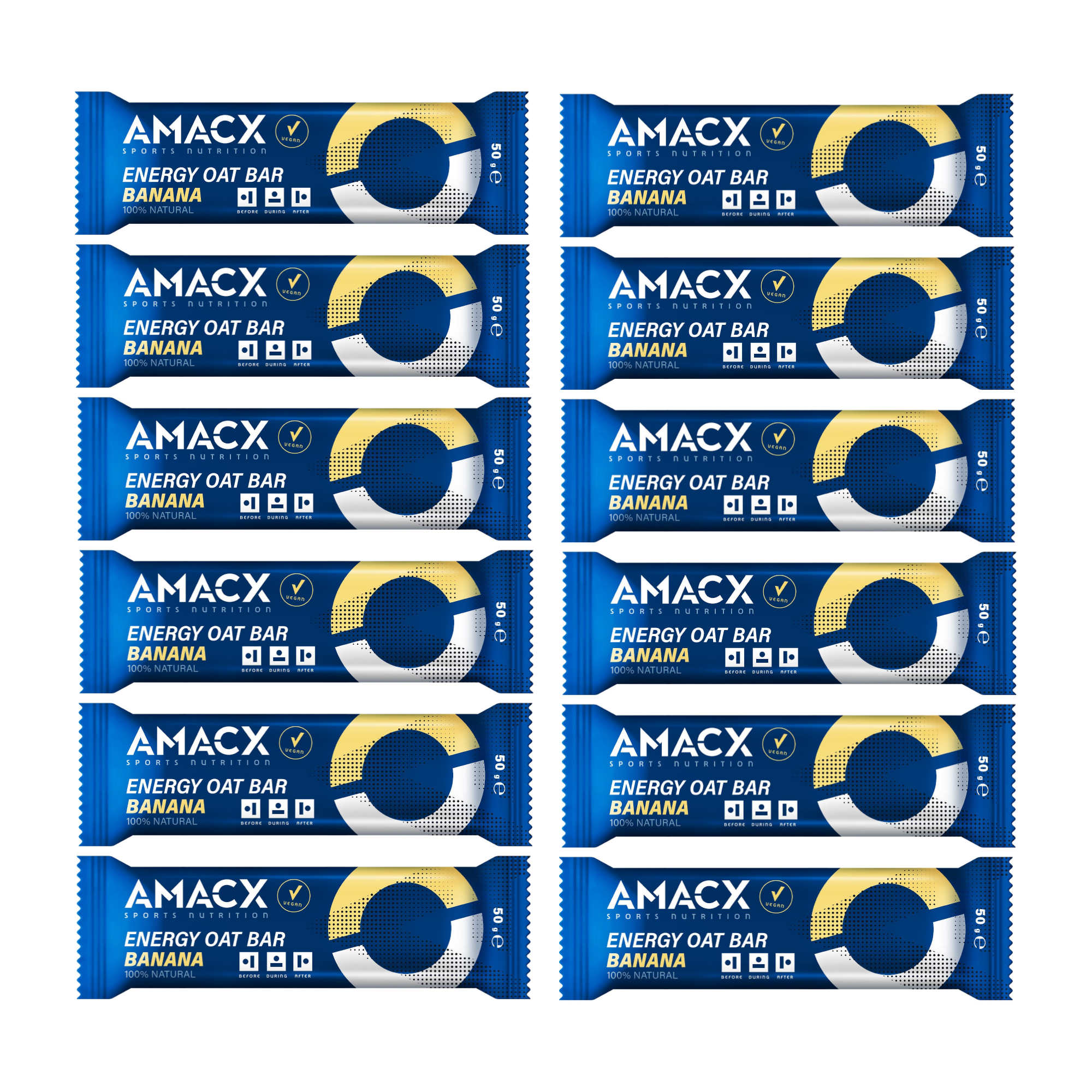 AMACX Energy Oat Bar Energieriegel Box 12 x 50 g