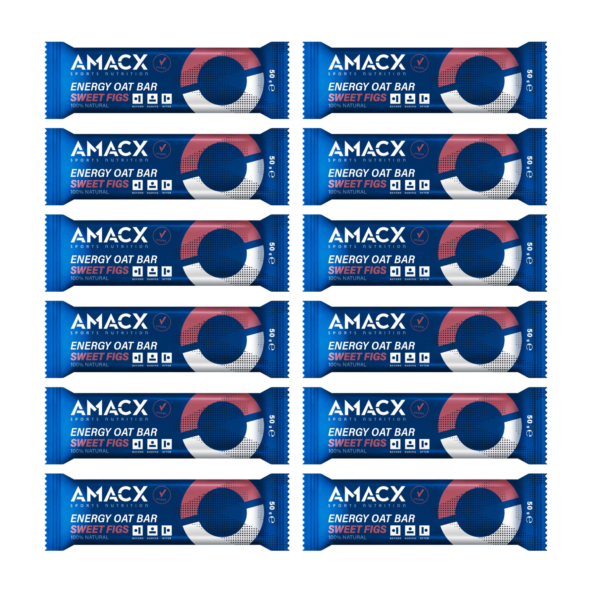 AMACX Energy Oat Bar Energieriegel Box 12 x 50 g