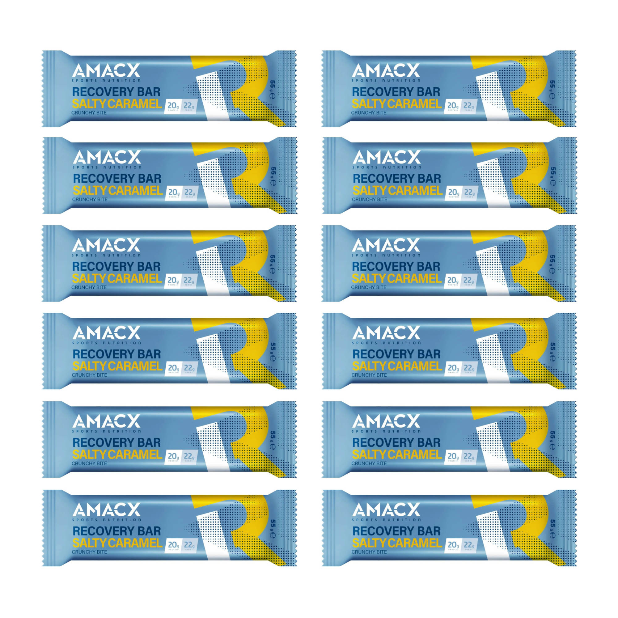 AMACX Recovery Bar Protein Riegel Box 12 x 55 g