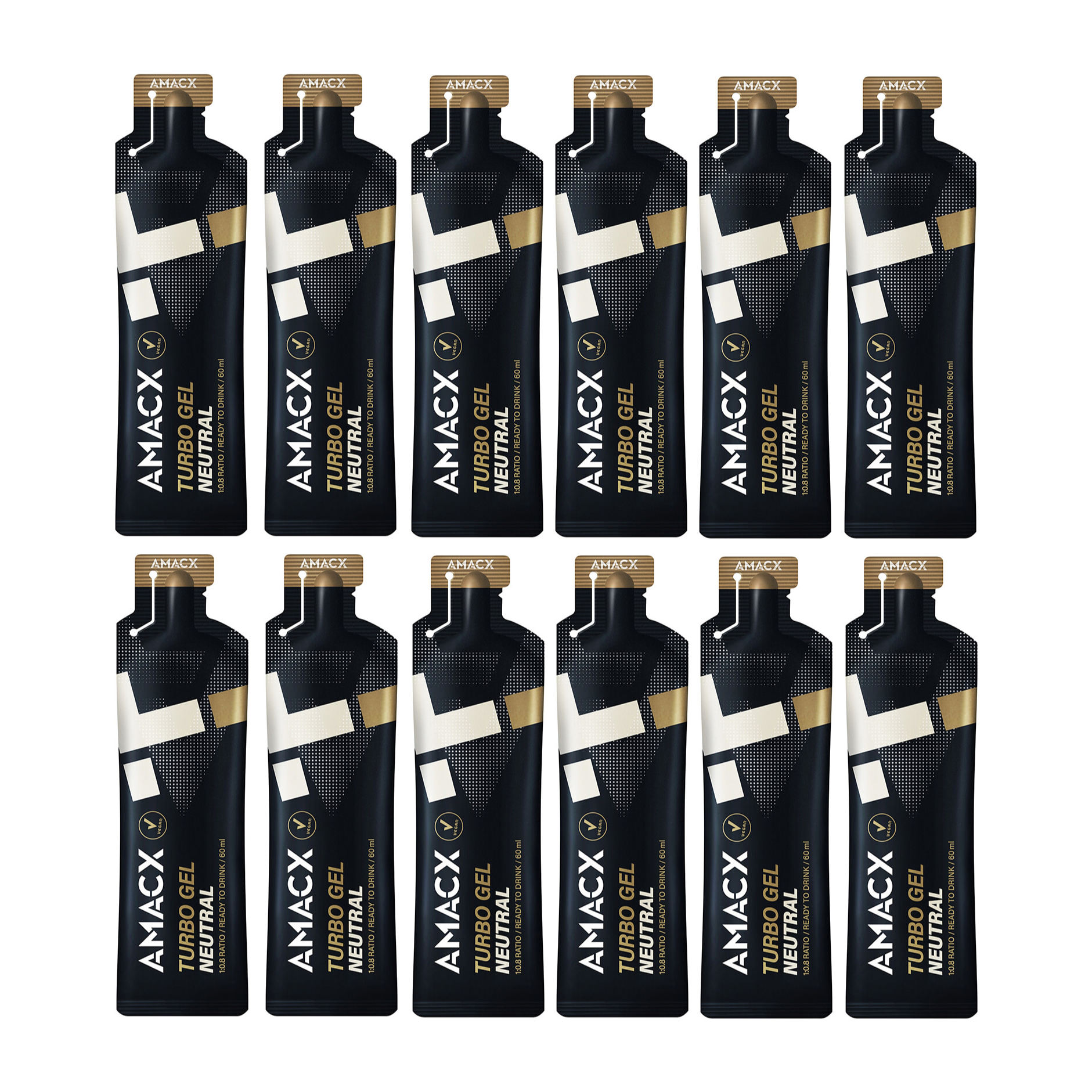 AMACX Turbo Gel Energy Gel Box 12 x 60 ml