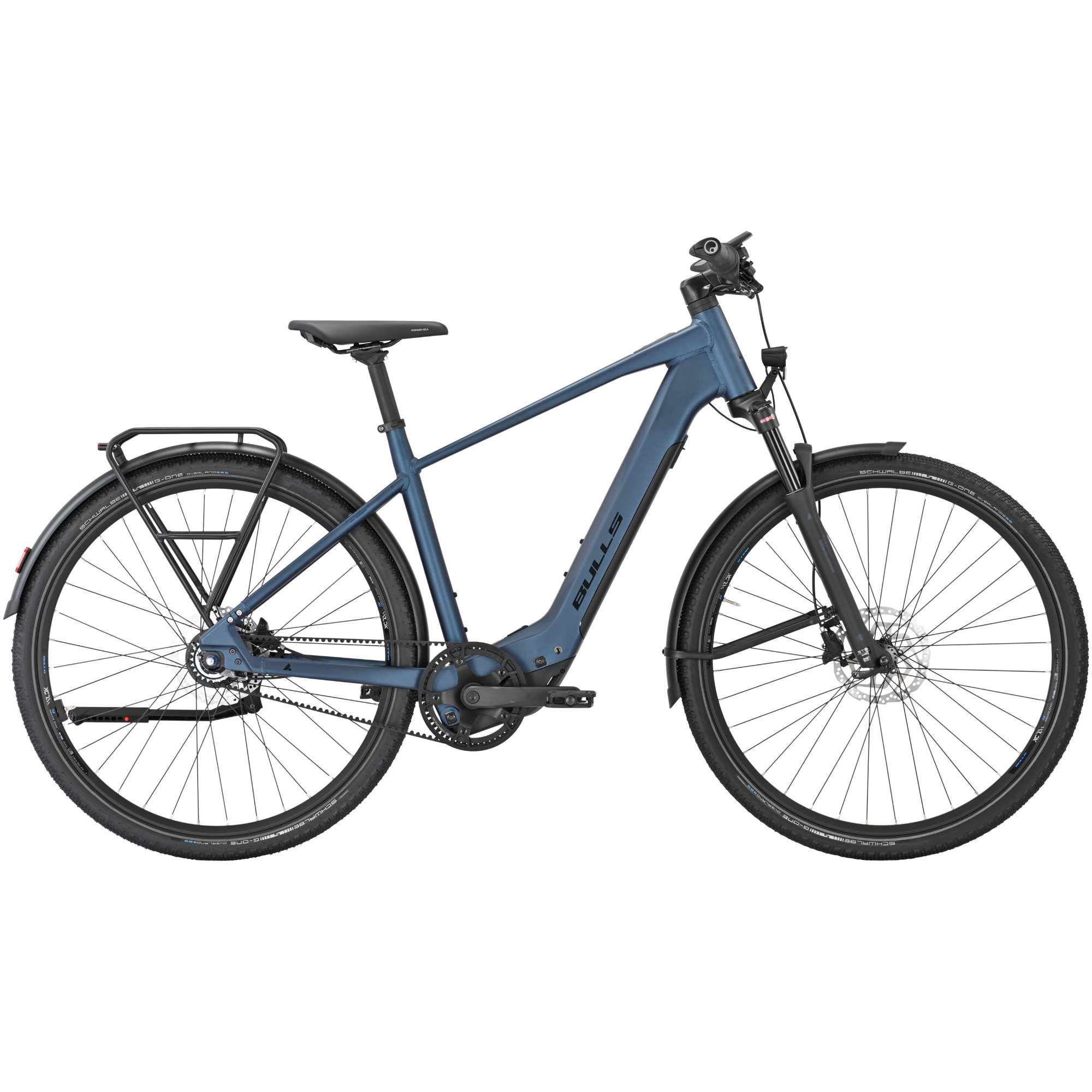 Bulls Cross Lite EVO SX Belt E-Bike Trekkingrad Herren blau 28"