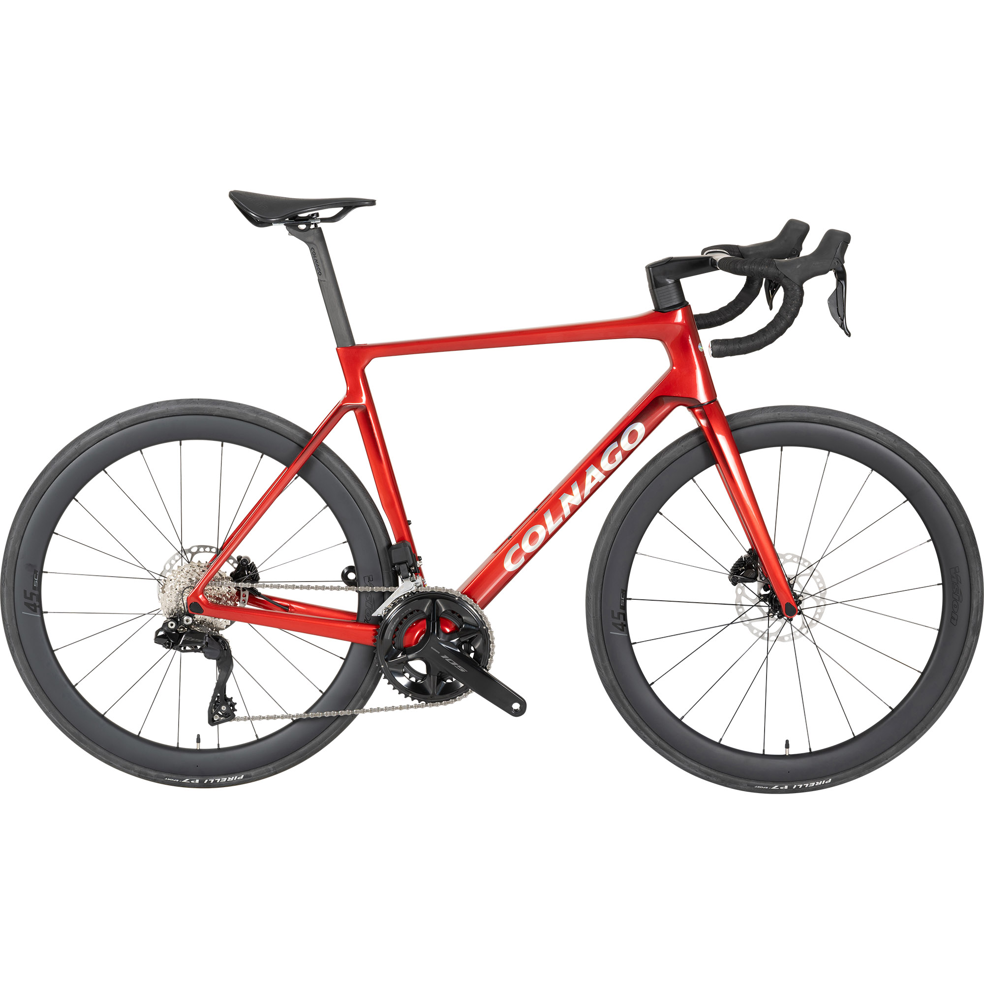 Colnago V4 105 Di2 Carbon Rennrad 28" rot