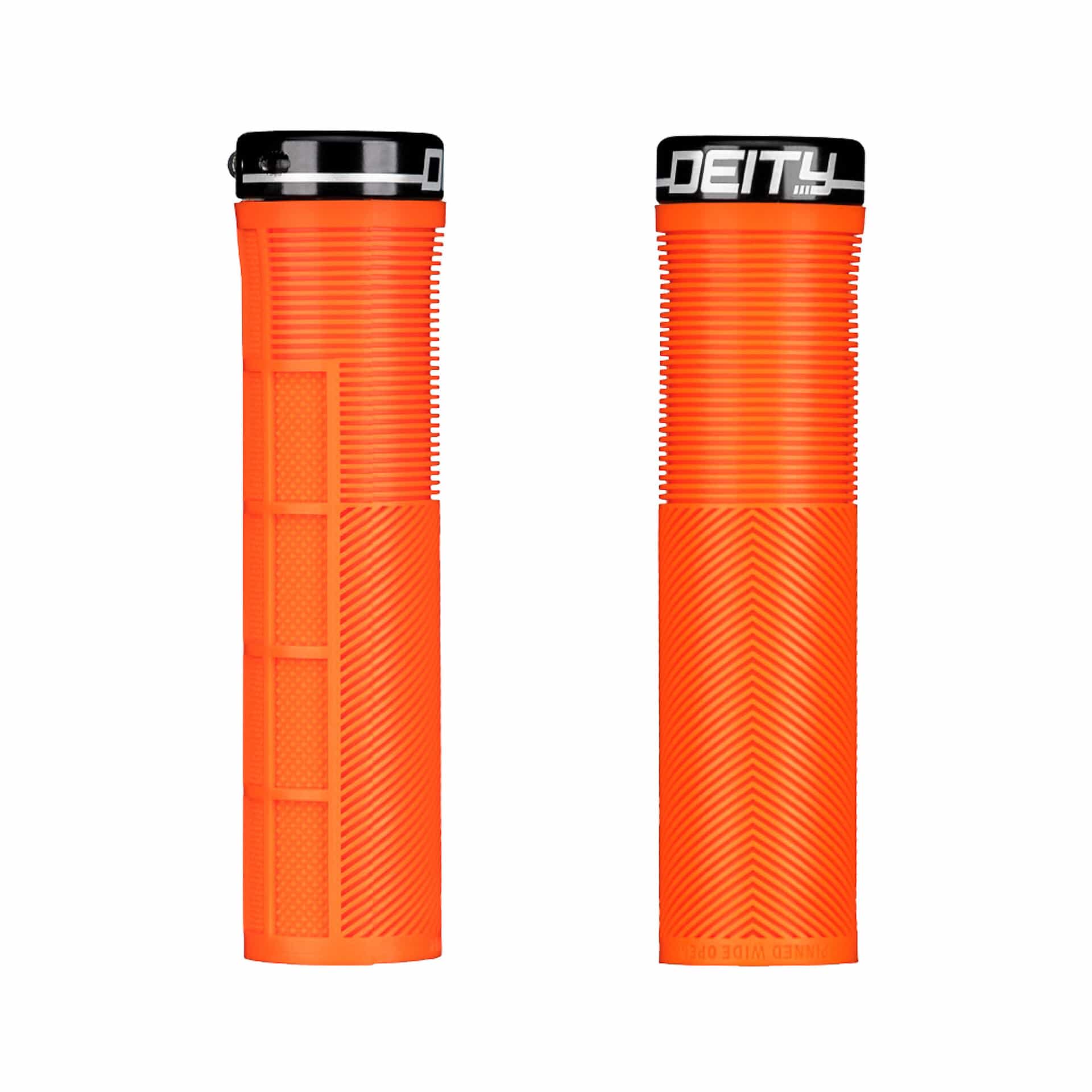 Deity Knuckleduster Lock-On Fahrradgriffe orange