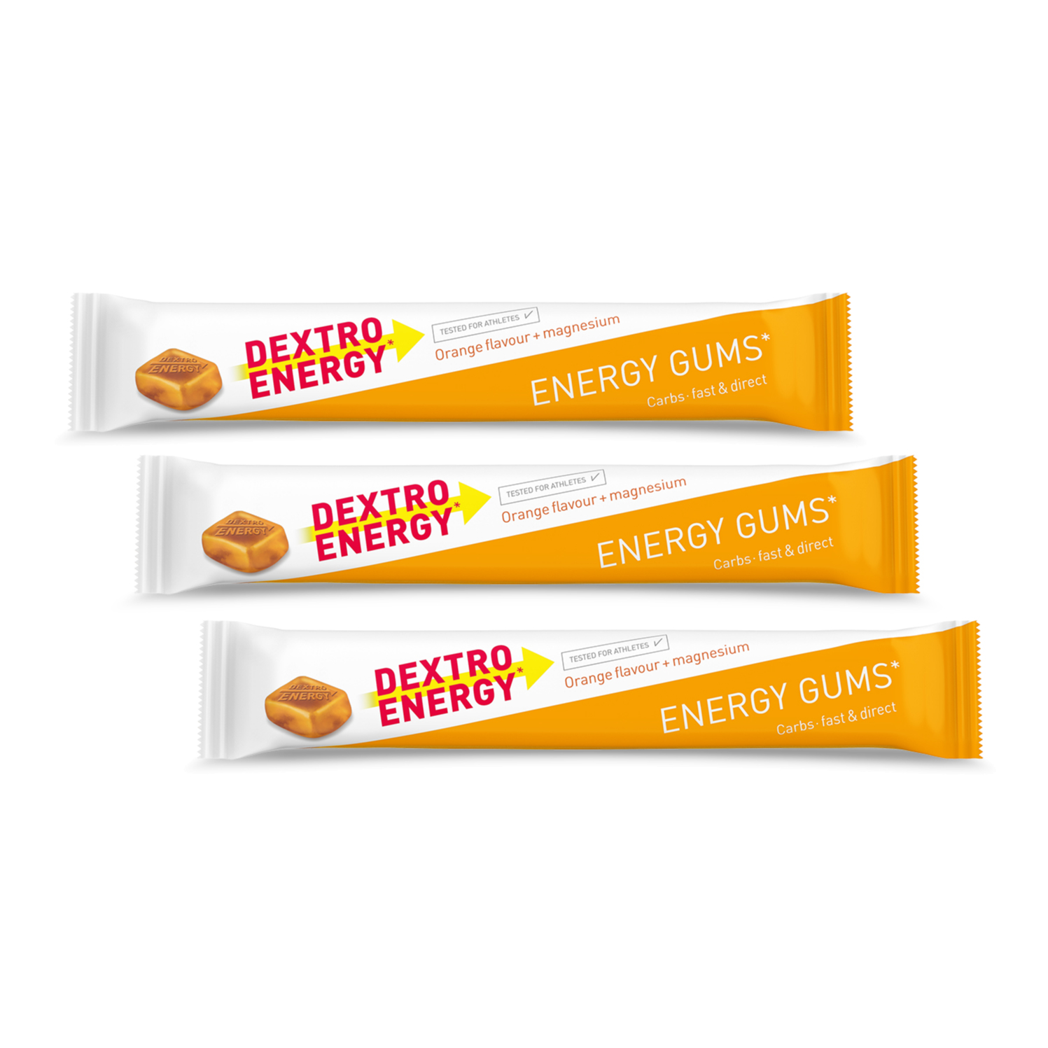 Dextro Energy* Gums Fruchtgummi 3er-Set (3 x 45 g)