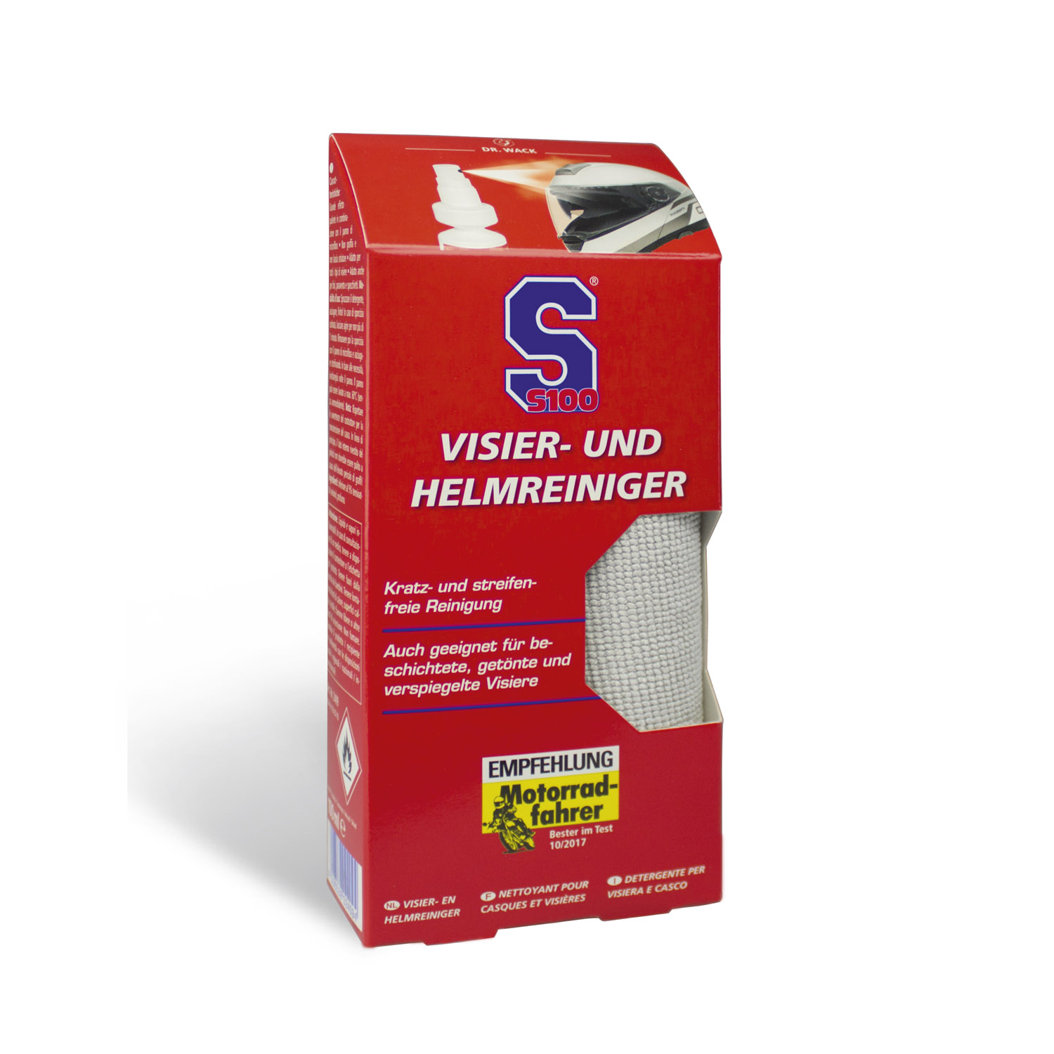 Dr. Wack S100 Visier und Helmreiniger (100 ml)