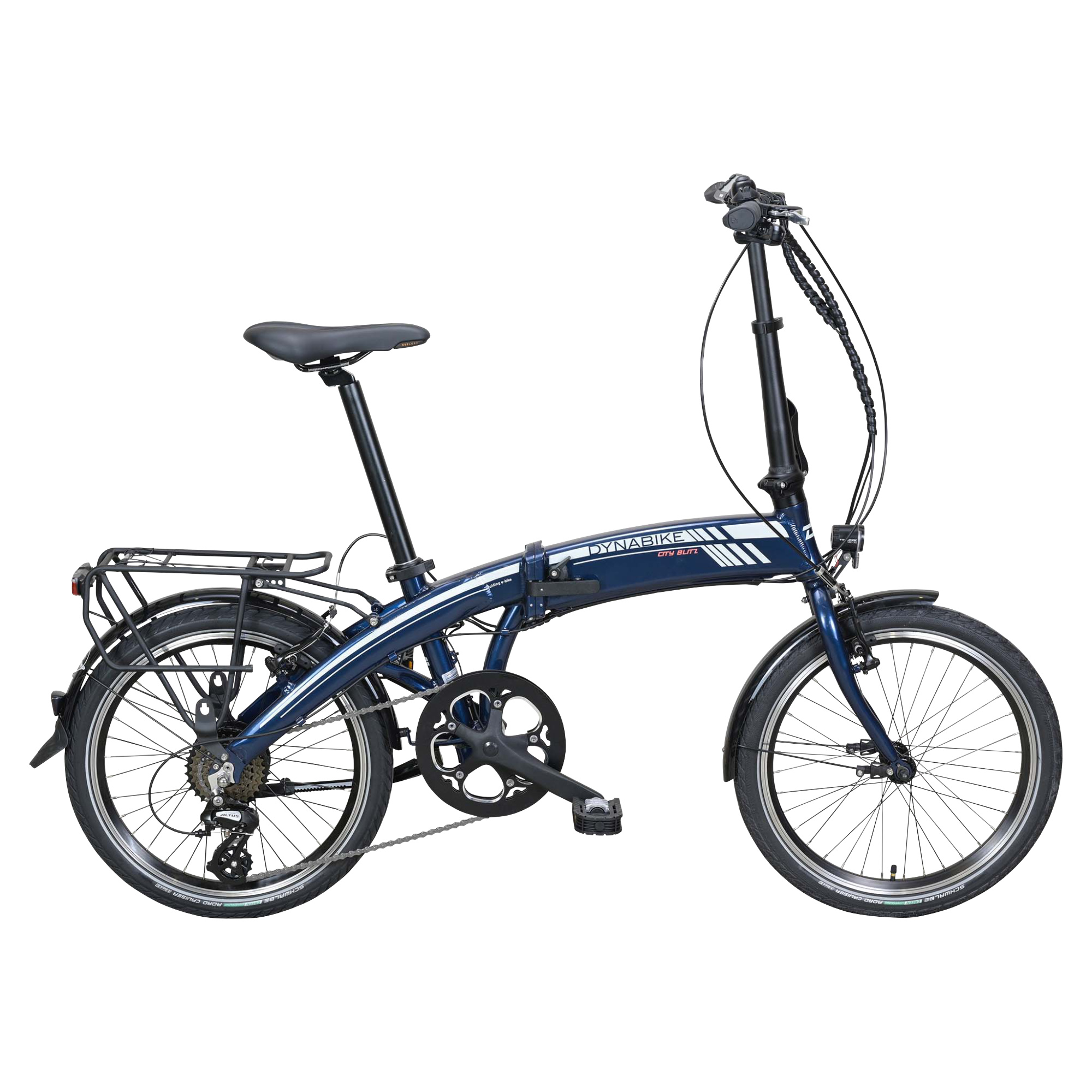 Dynabike Cityblitz E-Bike Faltrad 20" blau