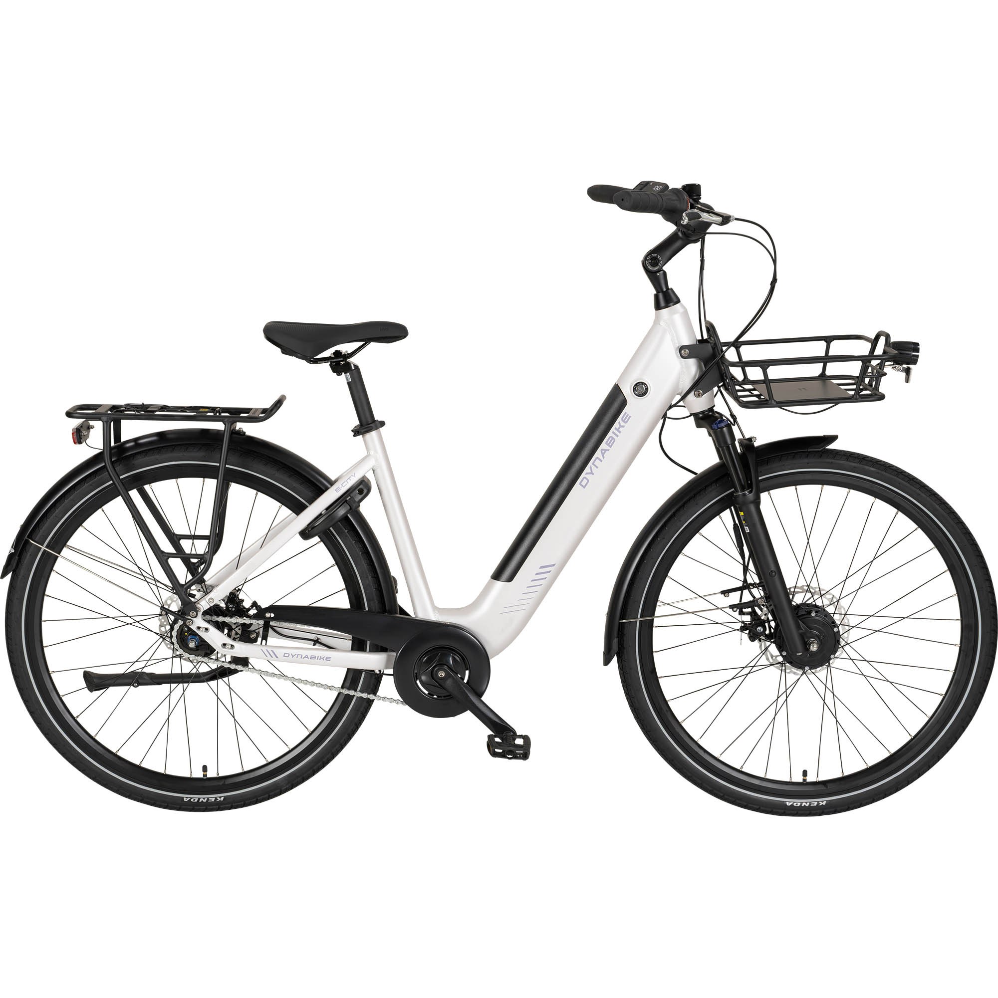 Dynabike E-City E-Bike City Bike Tiefeinsteiger 28" silber