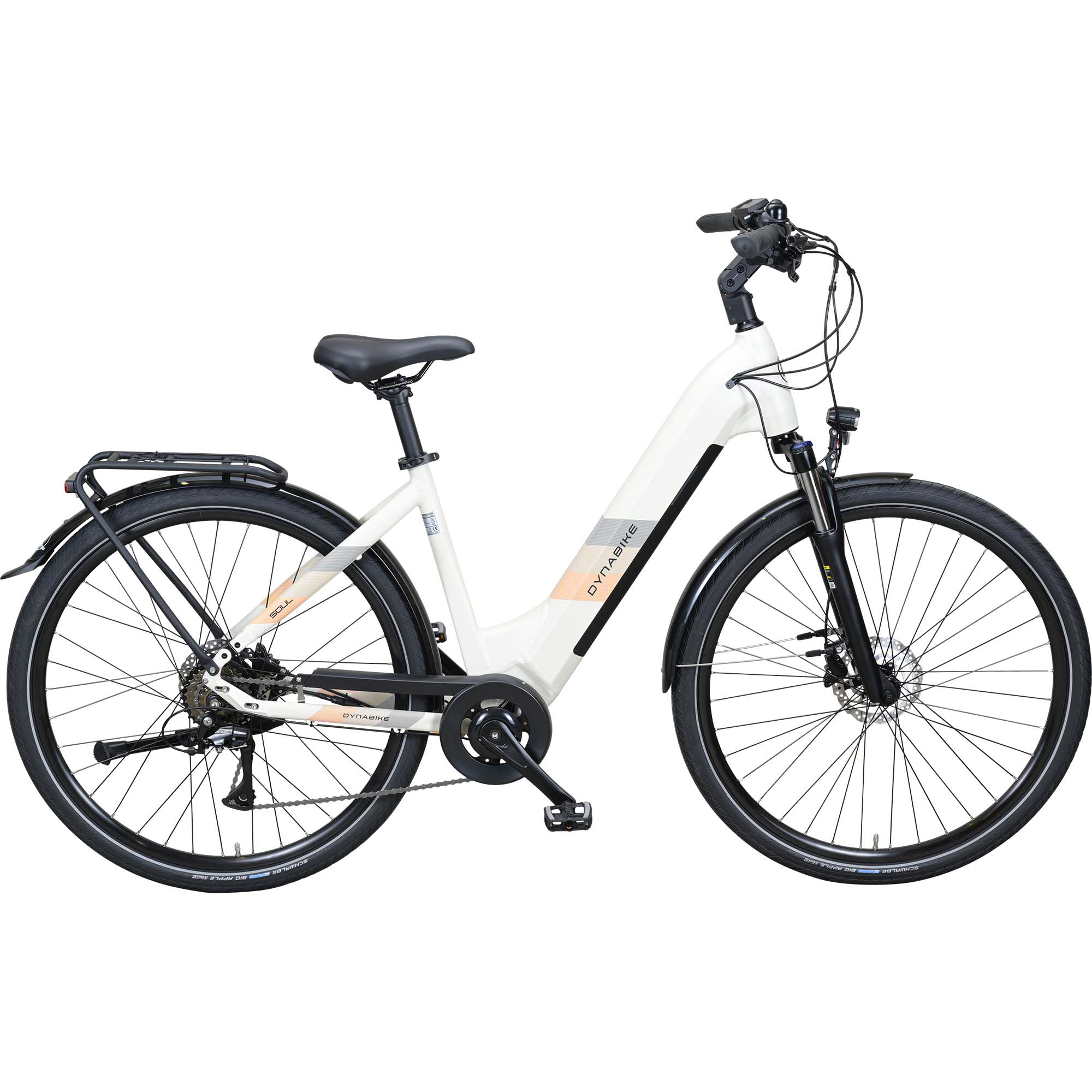 Dynabike Soul E-Bike City Bike Tiefeinsteiger 28" weiß