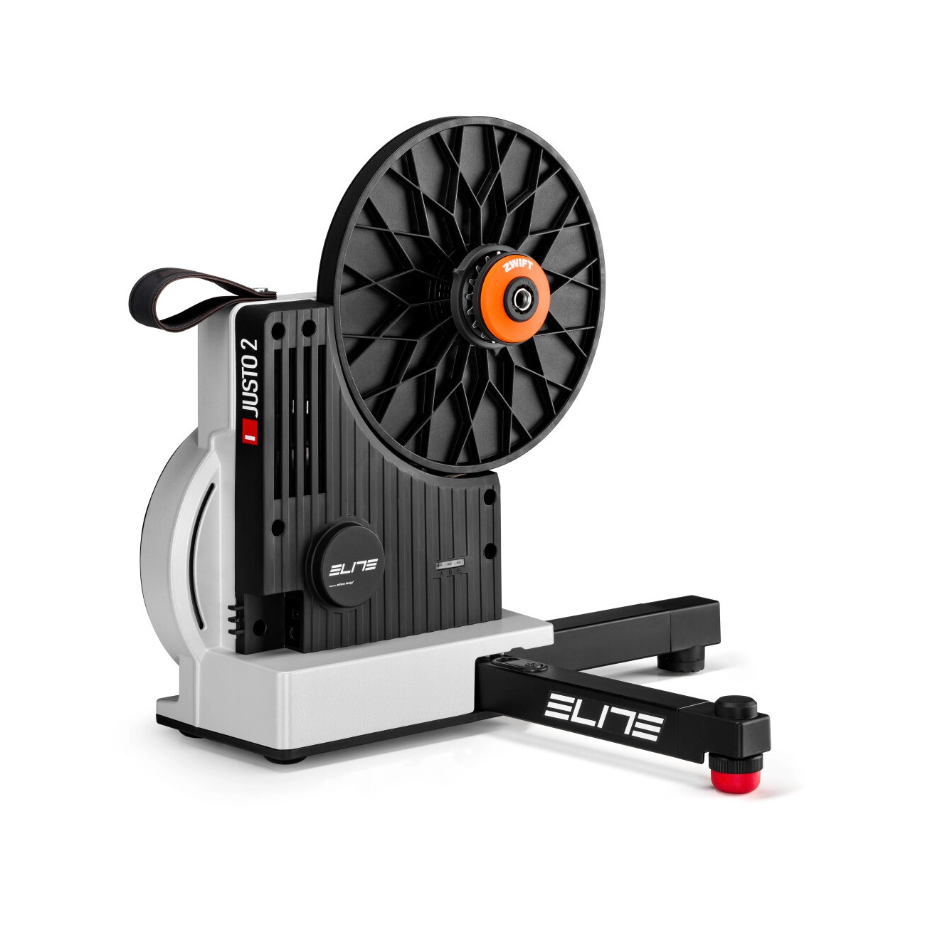 Elite Rollentrainer Justo 2 mit Zwift Cog und Click Schalthebel
