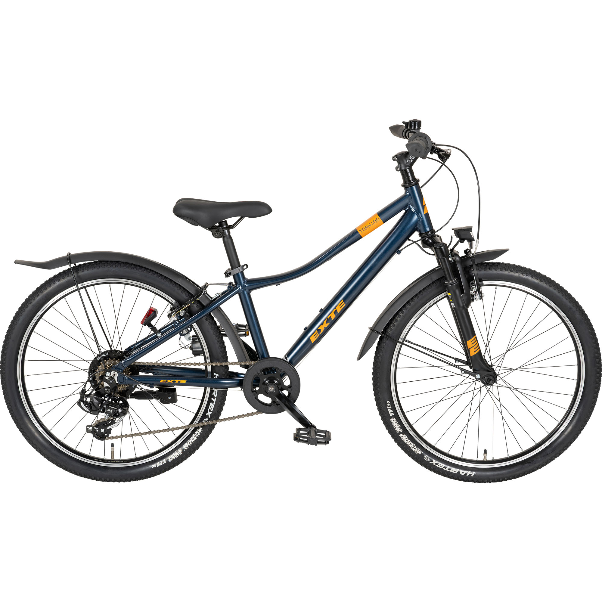 EXTE Tornado Jugendfahrrad ATB Trapez 24" blau