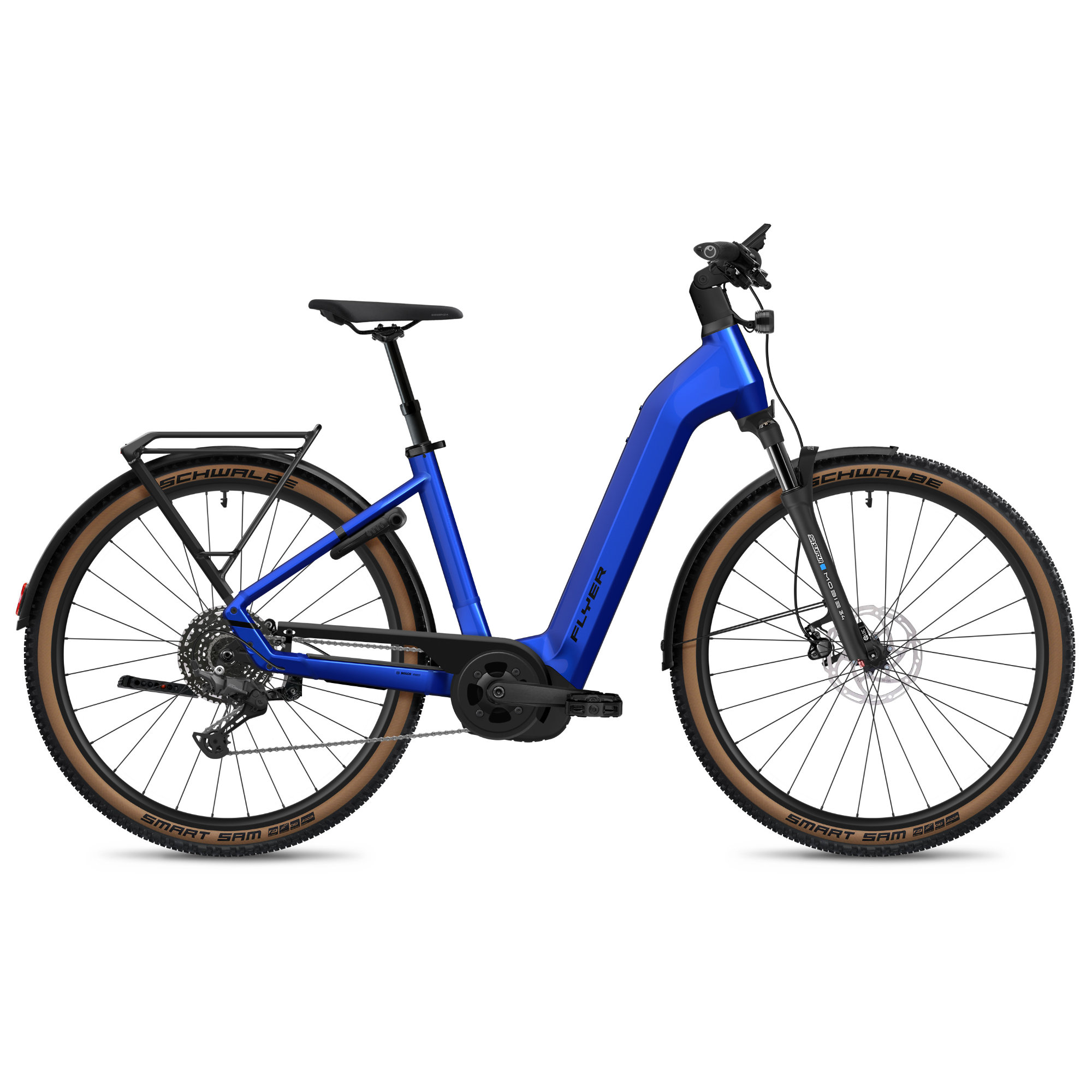 Flyer Gotour 5.12 CX SUV E-Bike Trekkingrad Tiefeinsteiger 29" blau