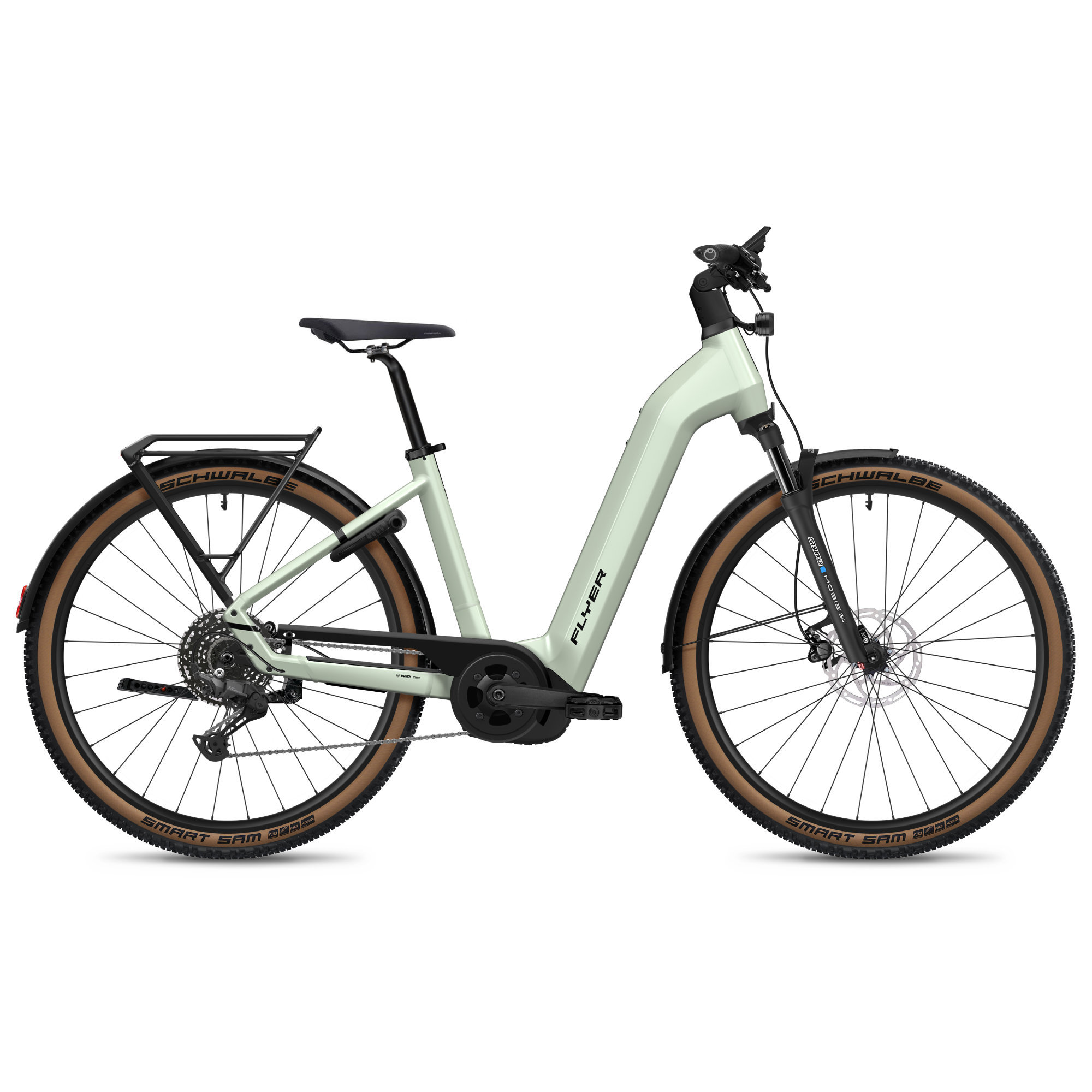 Flyer Gotour 5.12 CX SUV E-Bike Trekkingrad Tiefeinsteiger 29" grün