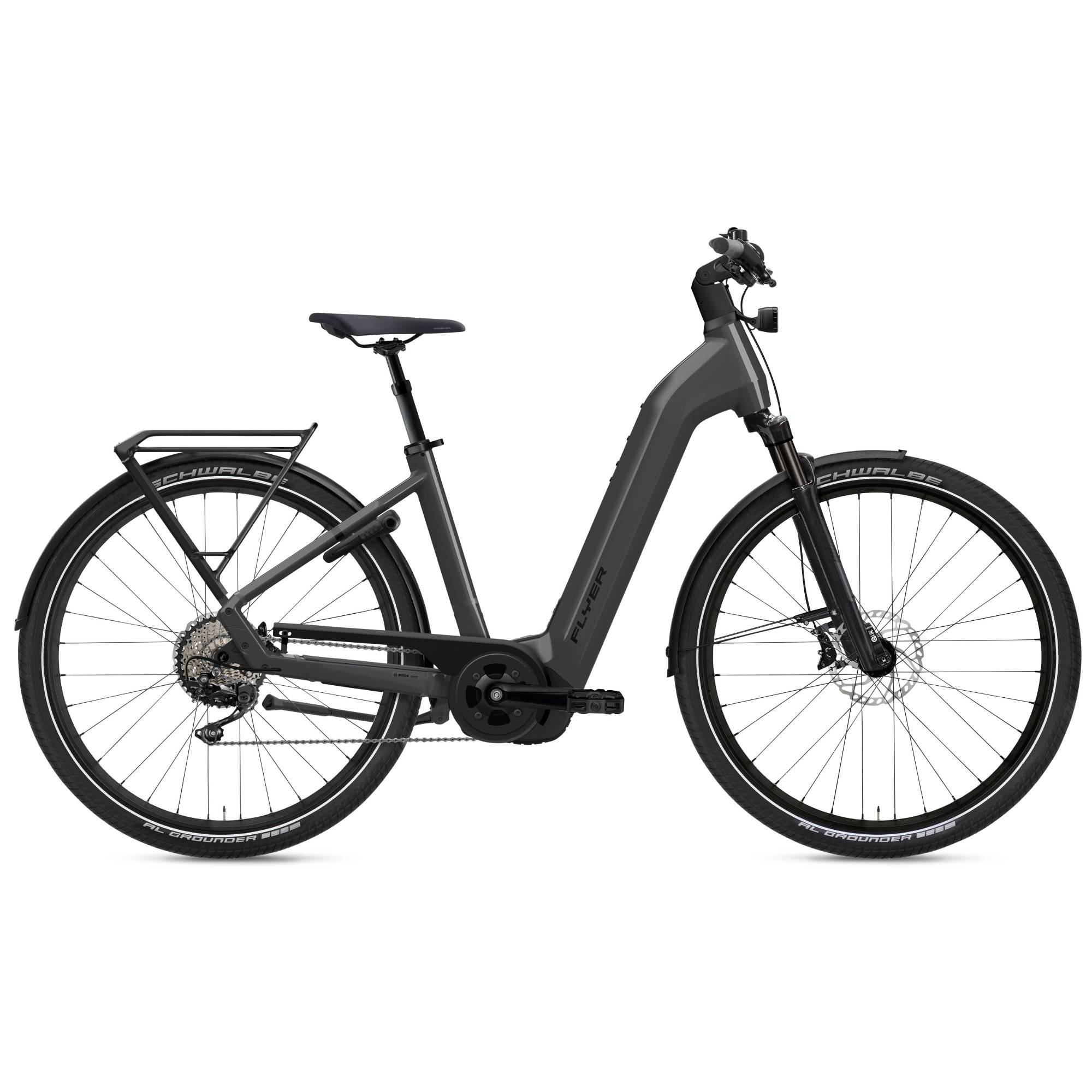Flyer Gotour 7.10 E-Bike Trekkingrad Tiefeinsteiger 29" grau