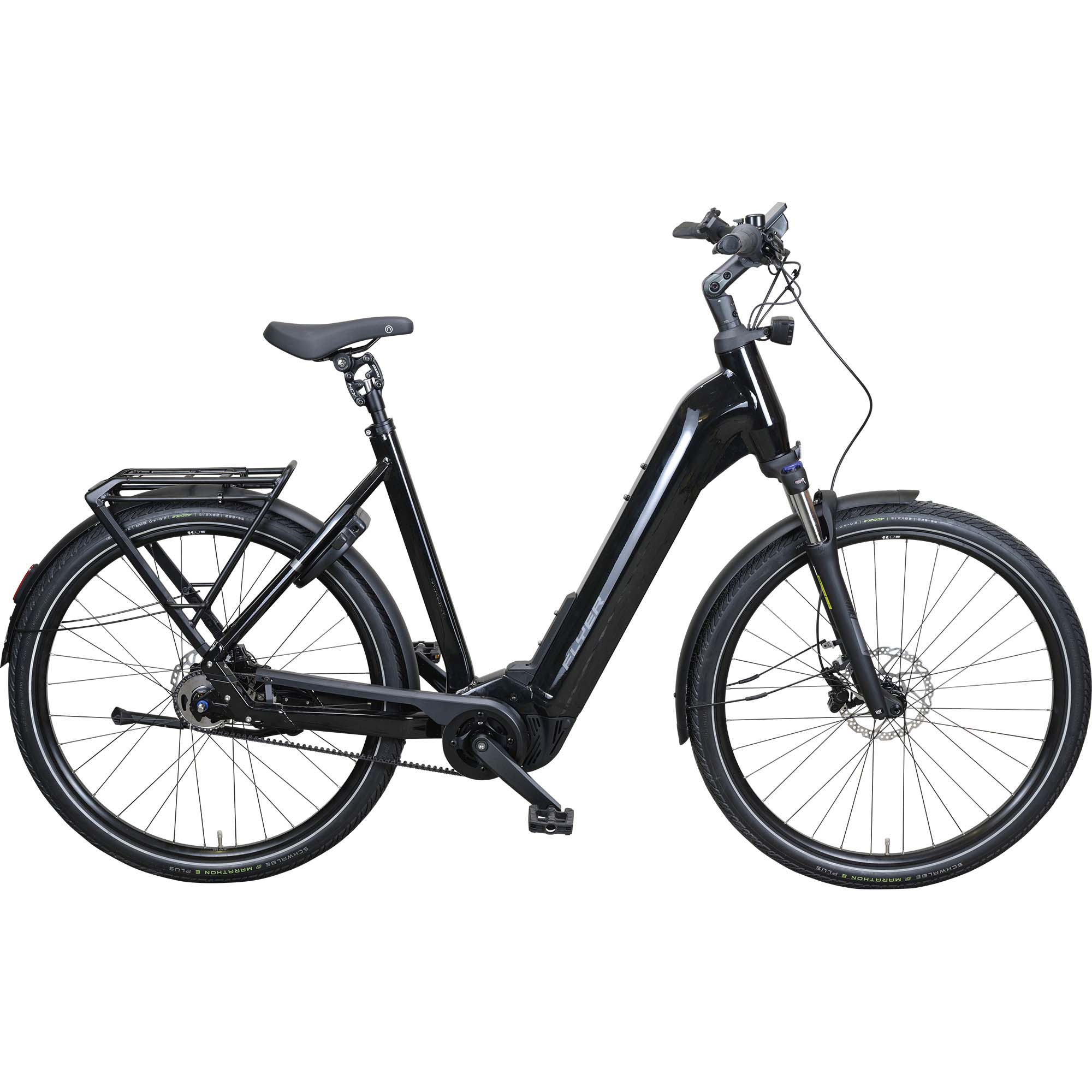 Flyer Upstreet 5.43R LE E-Bike City Bike Tiefeinsteiger 29" schwarz