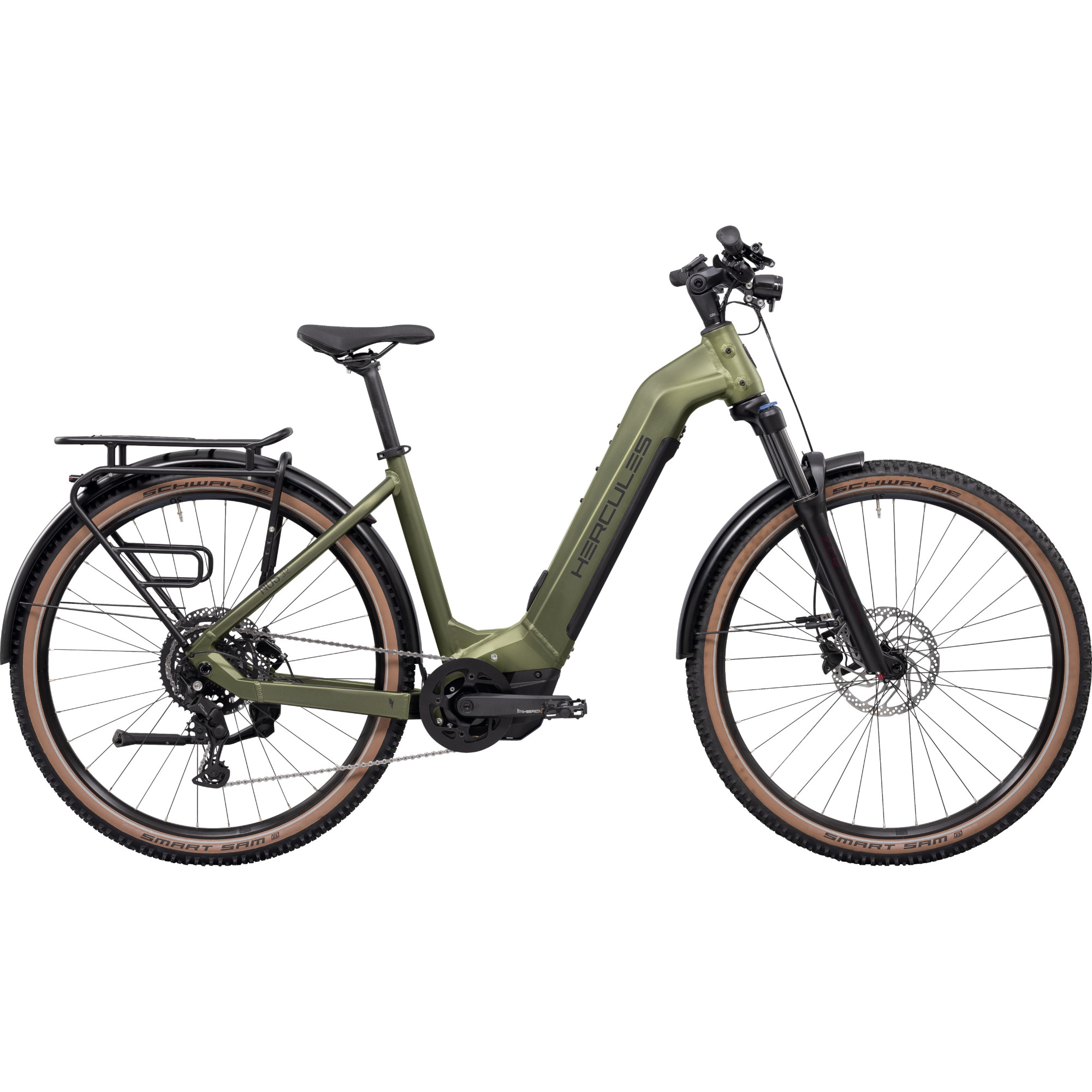 Hercules NOS SUV 3.2 E-Bike Trekkingrad Tiefeinsteiger 29" grün