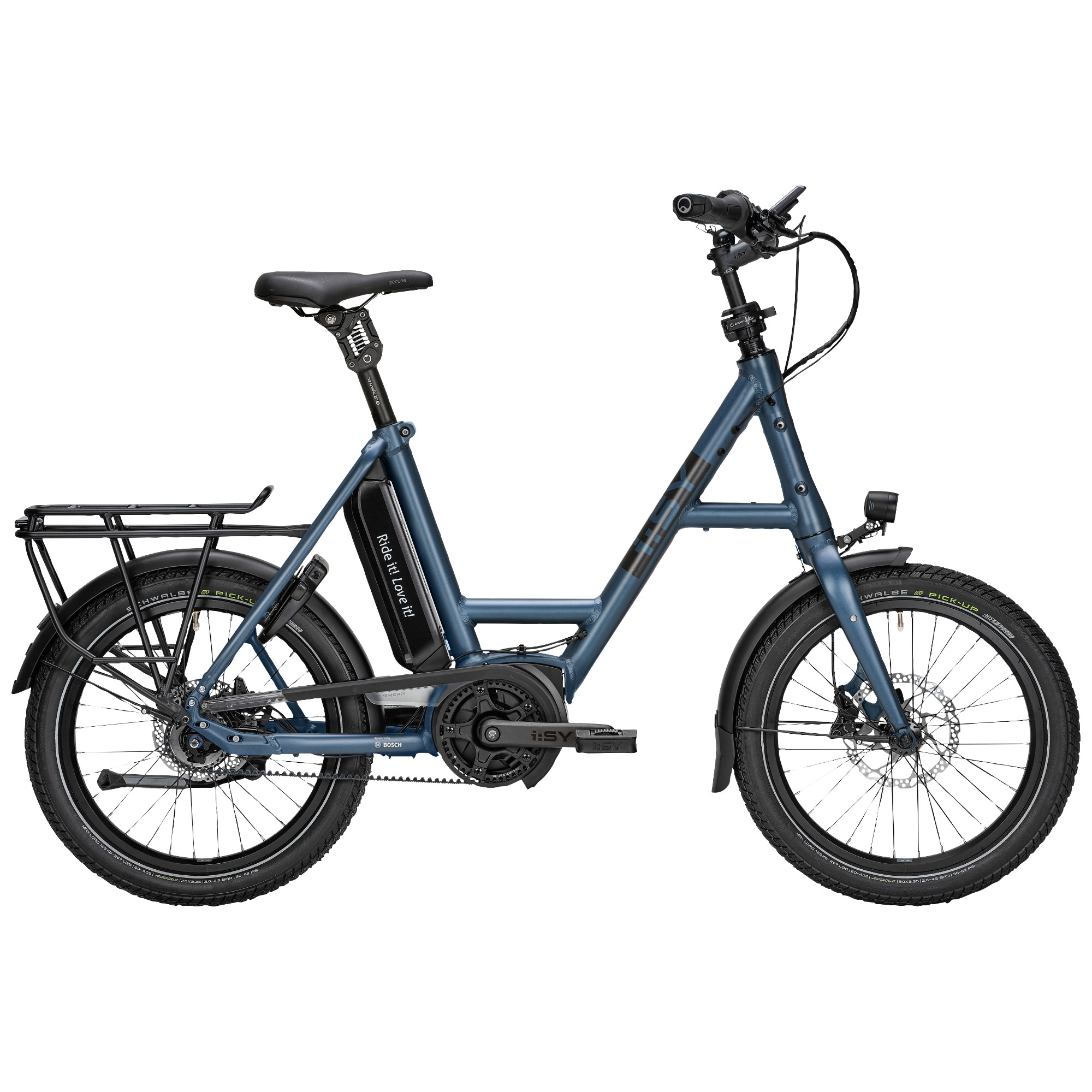 i:SY E5 ZR RT E-Bike Kompaktrad 20" blau