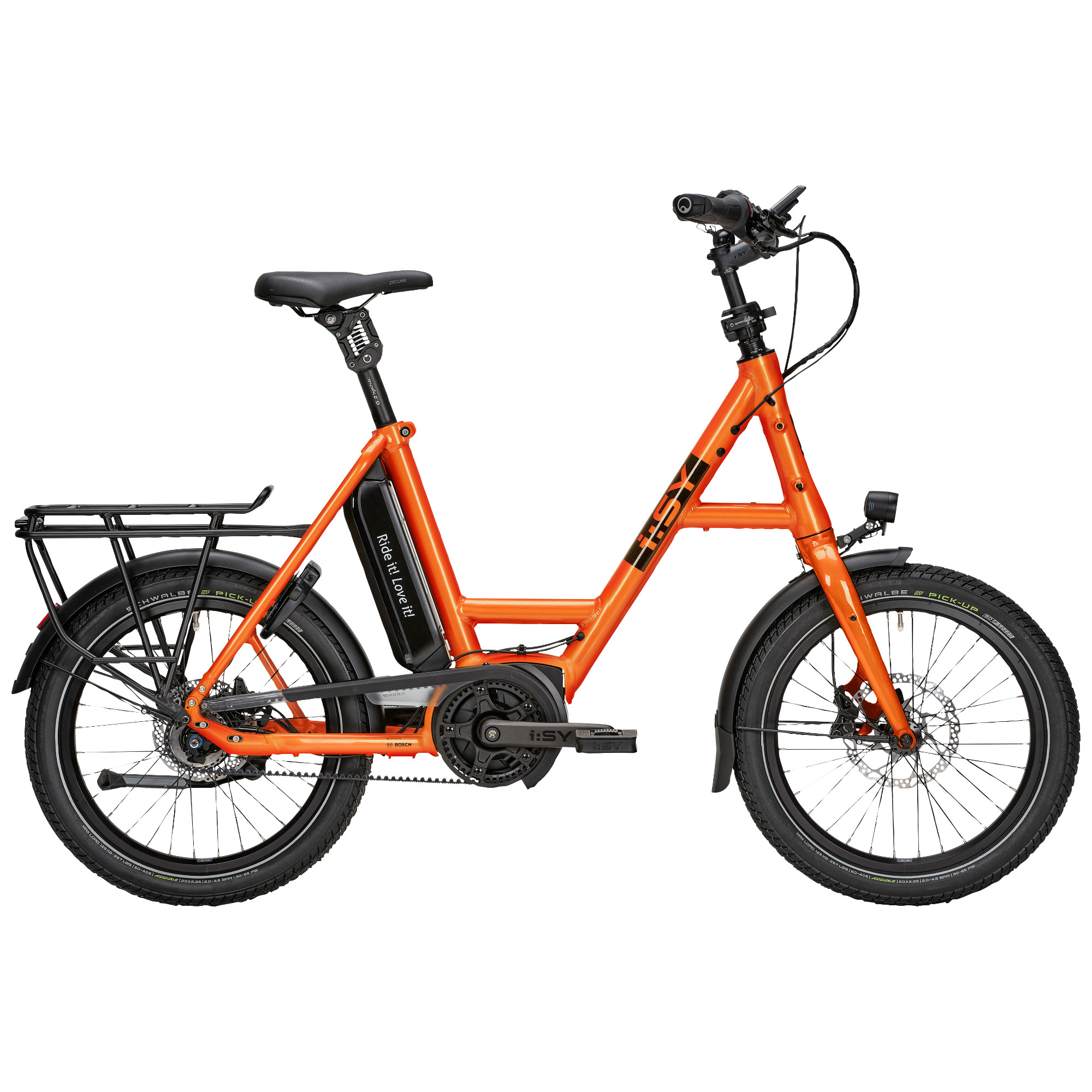 i:SY E5 ZR RT E-Bike Kompaktrad 20" orange